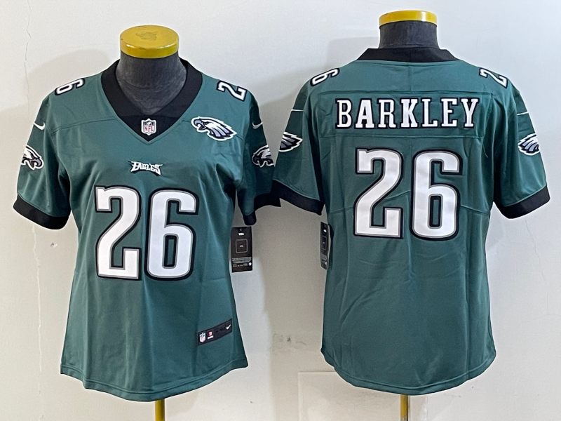 Women Philadelphia Eagles #26 Barkley green 2025 Nike NFL jersey style 5
